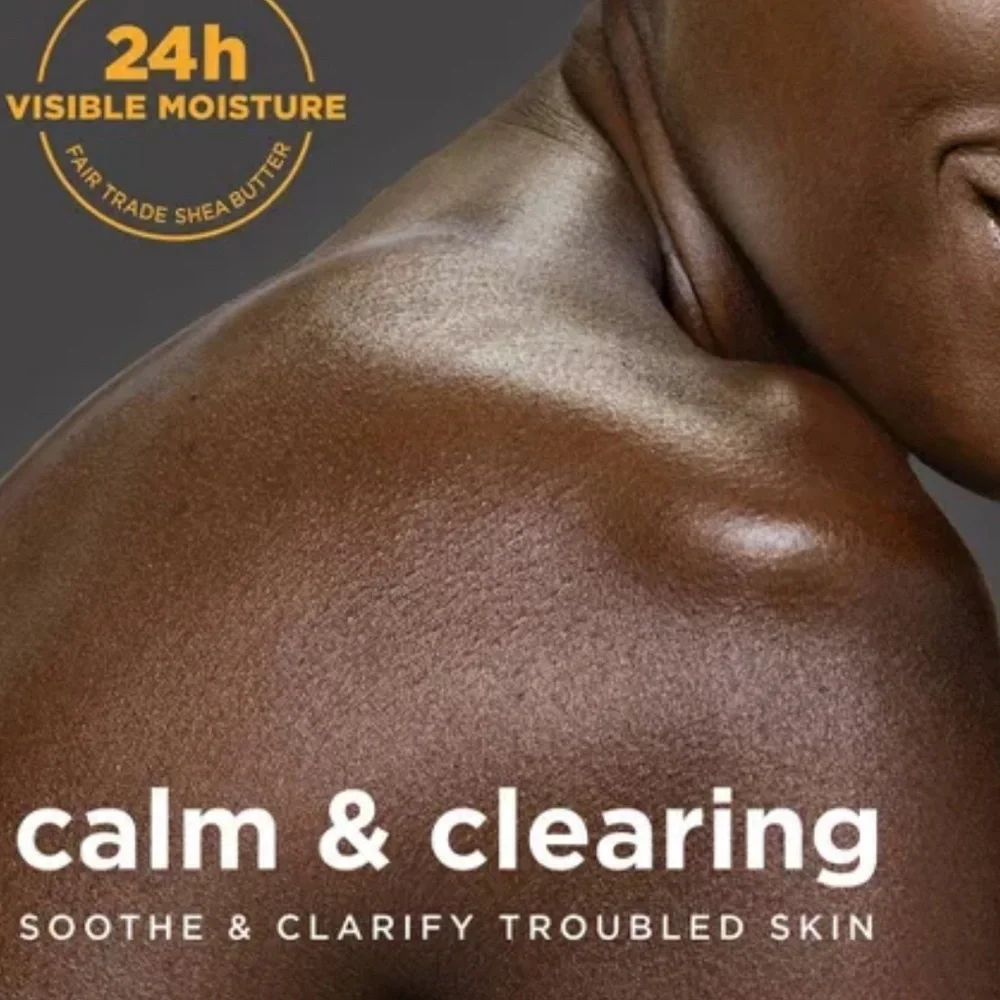 SHEA MOISTURE Body Wash Calm & Clearing African Black Soap 3oz NIP